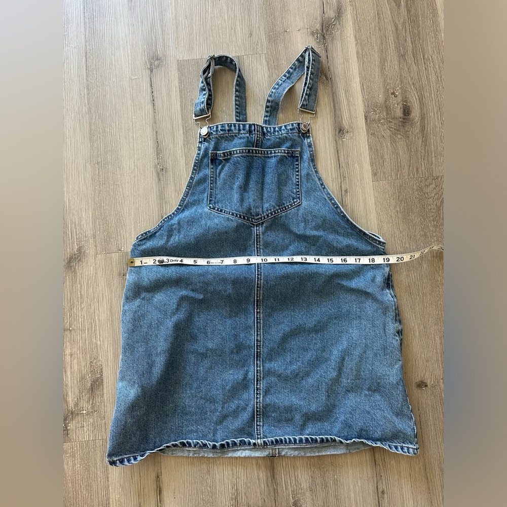 Denim overall dress